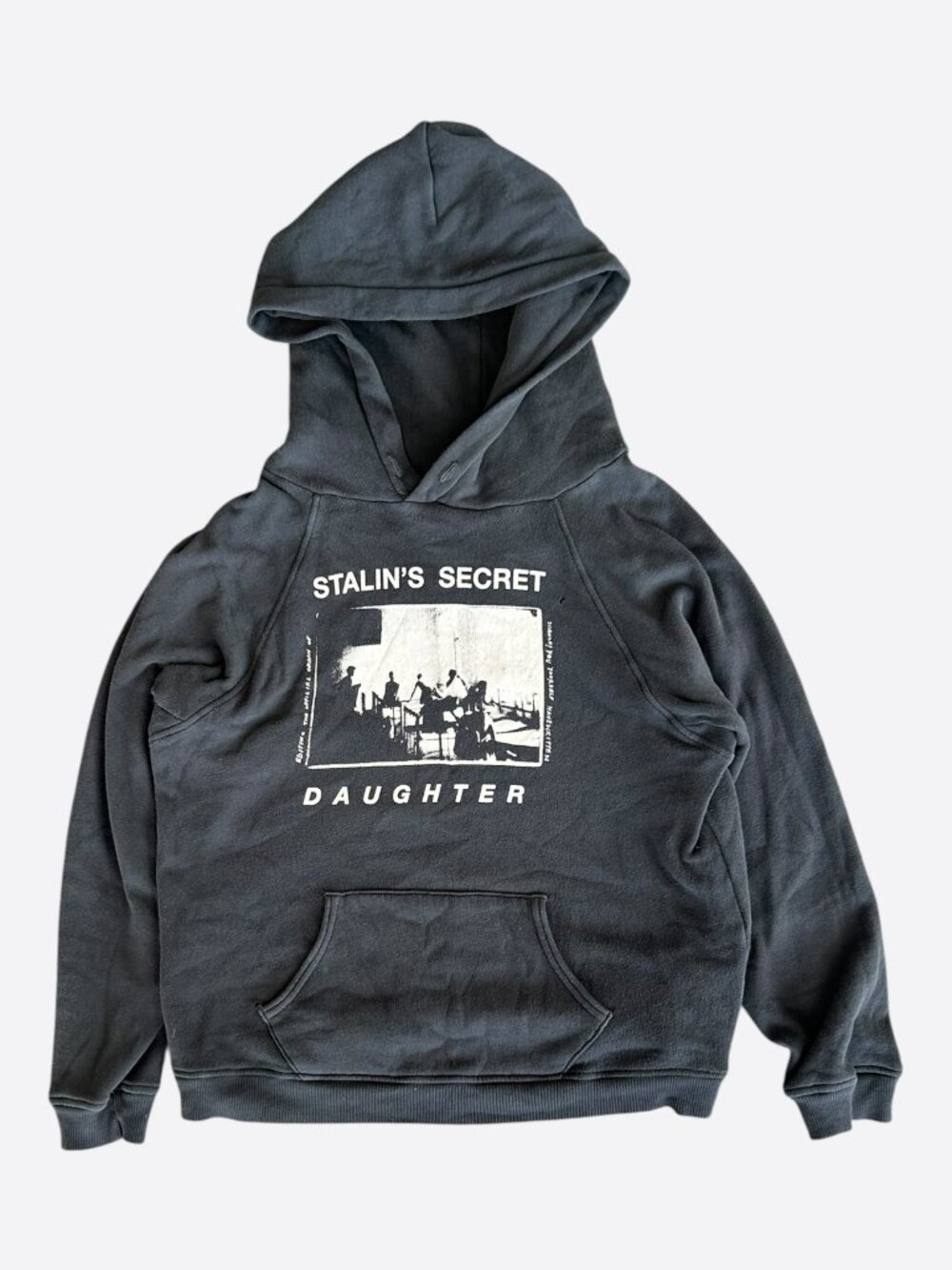 Enfants Riches Deprimes Faded Black & White Stalin's Secret Daughter Hoodie